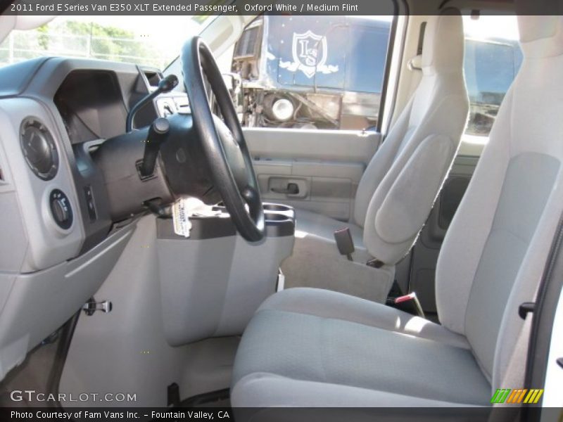Oxford White / Medium Flint 2011 Ford E Series Van E350 XLT Extended Passenger