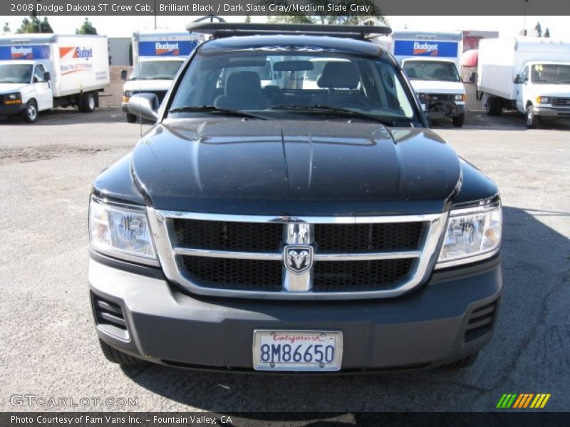 Brilliant Black / Dark Slate Gray/Medium Slate Gray 2008 Dodge Dakota ST Crew Cab