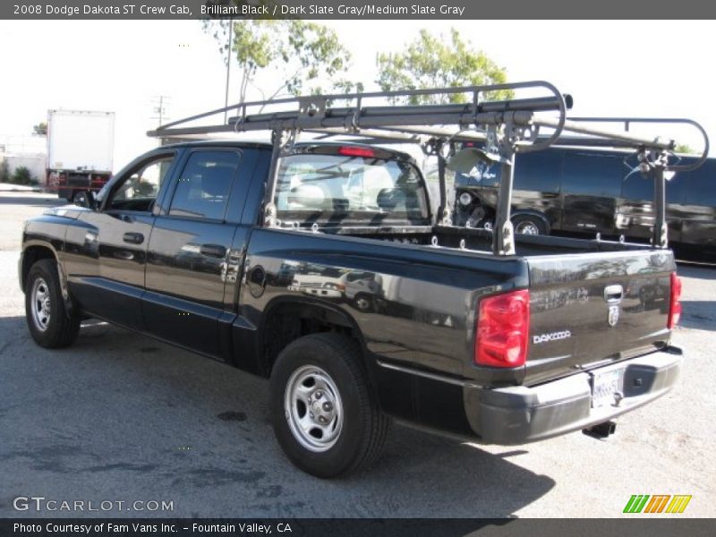 Brilliant Black / Dark Slate Gray/Medium Slate Gray 2008 Dodge Dakota ST Crew Cab