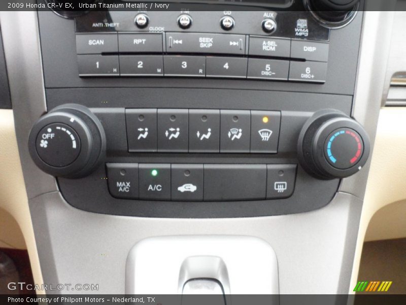 Controls of 2009 CR-V EX