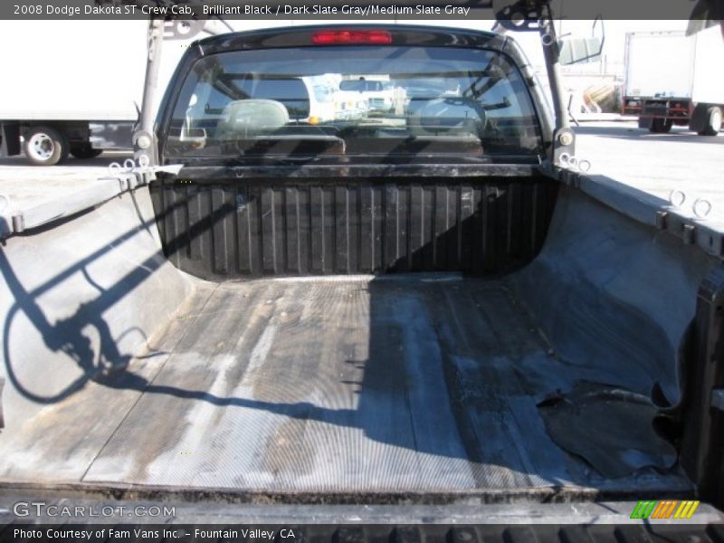 Brilliant Black / Dark Slate Gray/Medium Slate Gray 2008 Dodge Dakota ST Crew Cab