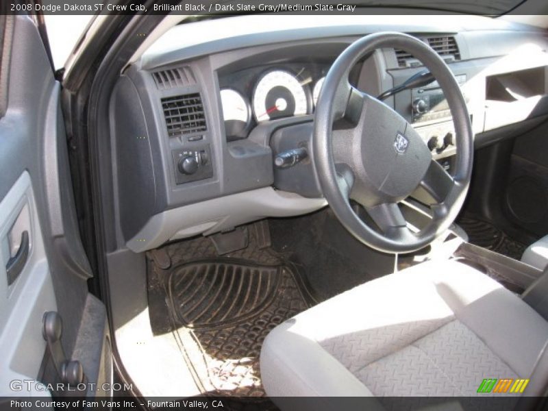 Brilliant Black / Dark Slate Gray/Medium Slate Gray 2008 Dodge Dakota ST Crew Cab