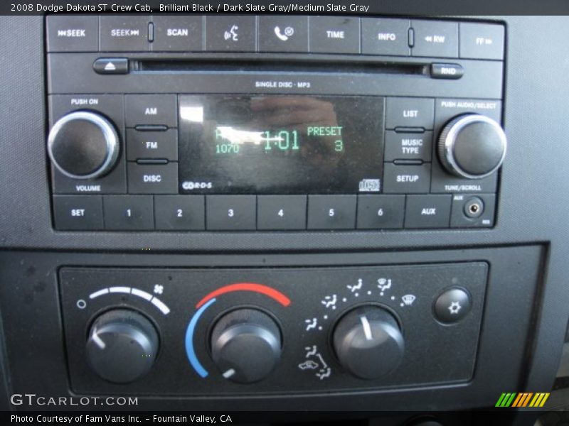 Audio System of 2008 Dakota ST Crew Cab