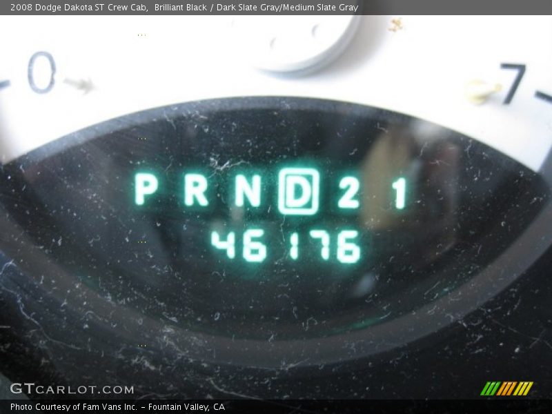 Brilliant Black / Dark Slate Gray/Medium Slate Gray 2008 Dodge Dakota ST Crew Cab