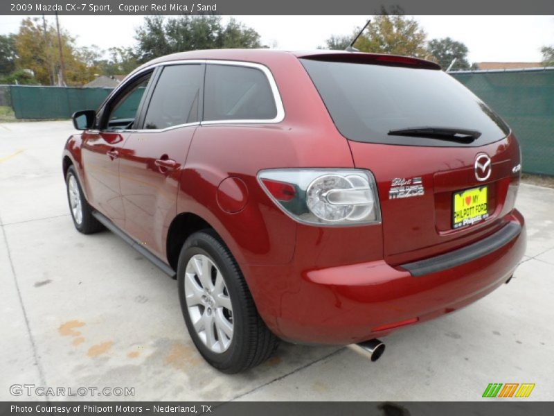 Copper Red Mica / Sand 2009 Mazda CX-7 Sport
