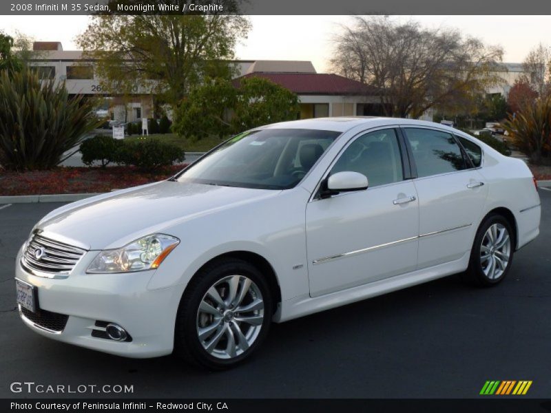 Moonlight White / Graphite 2008 Infiniti M 35 Sedan