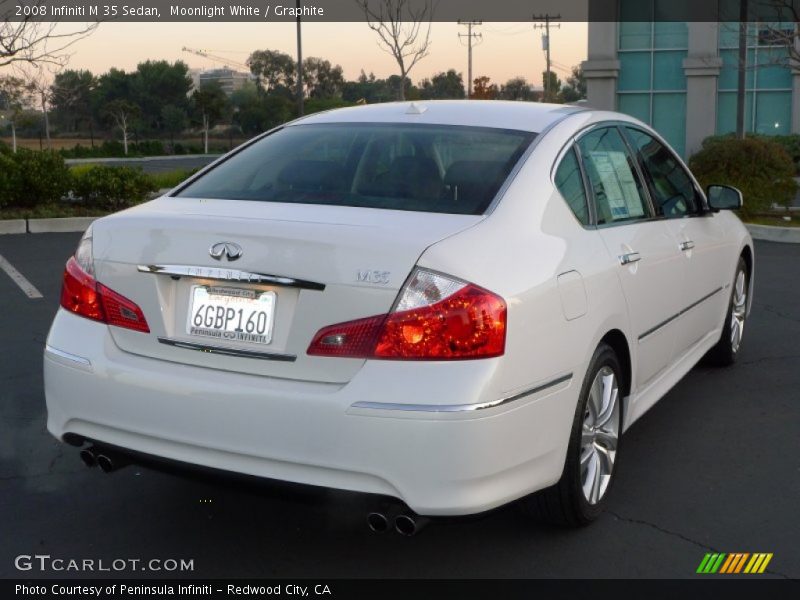 Moonlight White / Graphite 2008 Infiniti M 35 Sedan