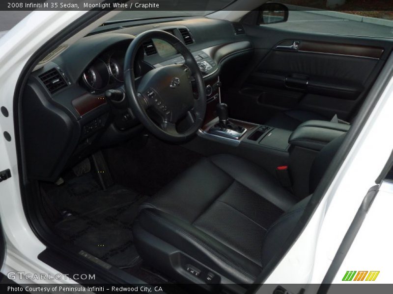 Moonlight White / Graphite 2008 Infiniti M 35 Sedan