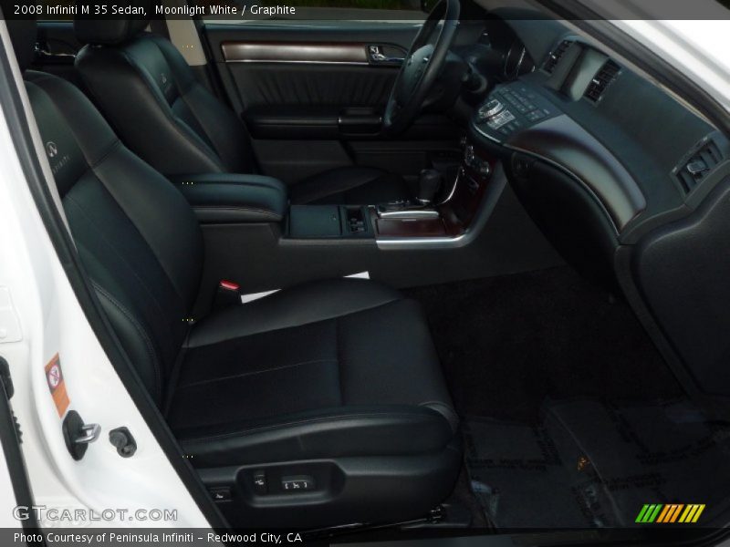 Moonlight White / Graphite 2008 Infiniti M 35 Sedan