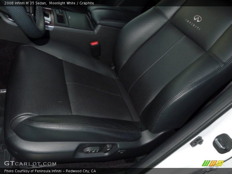 Moonlight White / Graphite 2008 Infiniti M 35 Sedan