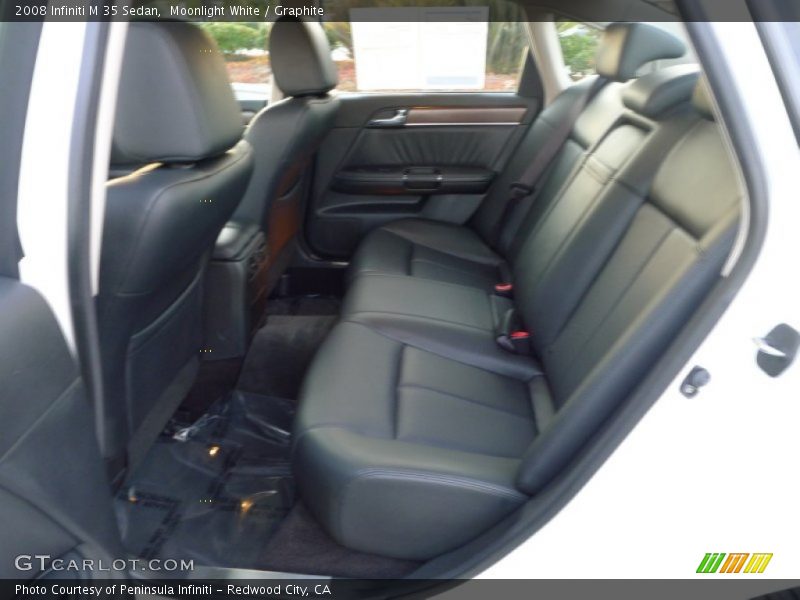 Moonlight White / Graphite 2008 Infiniti M 35 Sedan