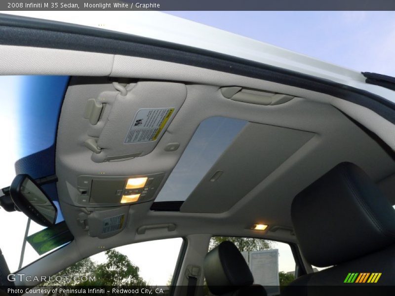 Moonlight White / Graphite 2008 Infiniti M 35 Sedan