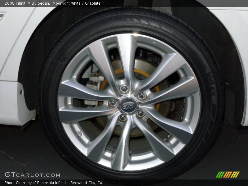 Moonlight White / Graphite 2008 Infiniti M 35 Sedan