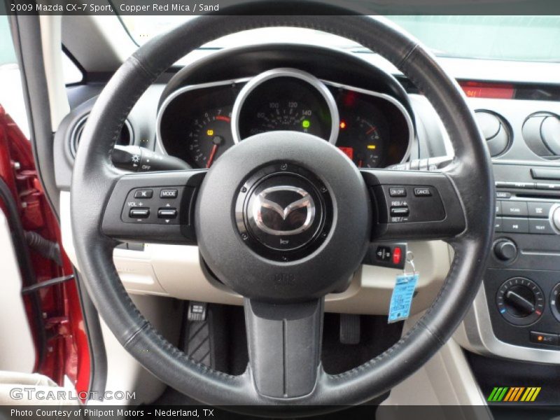 Copper Red Mica / Sand 2009 Mazda CX-7 Sport