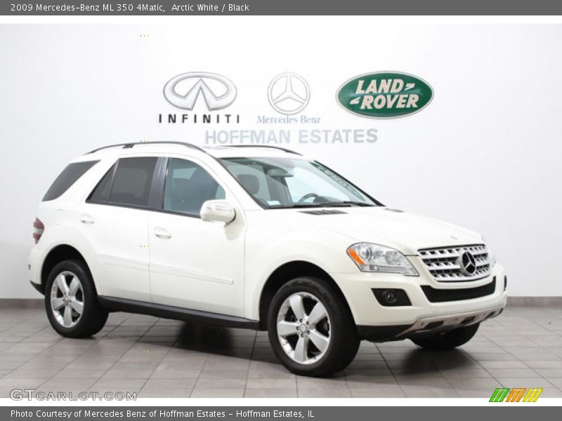 Arctic White / Black 2009 Mercedes-Benz ML 350 4Matic