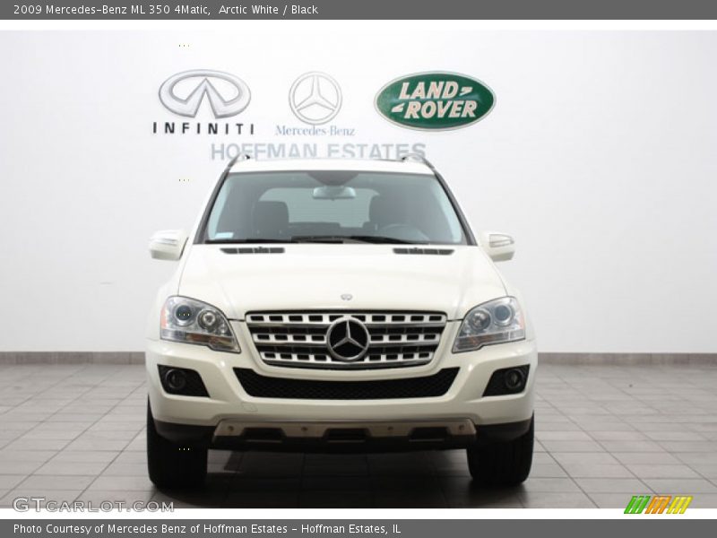 Arctic White / Black 2009 Mercedes-Benz ML 350 4Matic