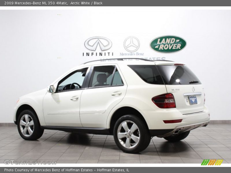 Arctic White / Black 2009 Mercedes-Benz ML 350 4Matic