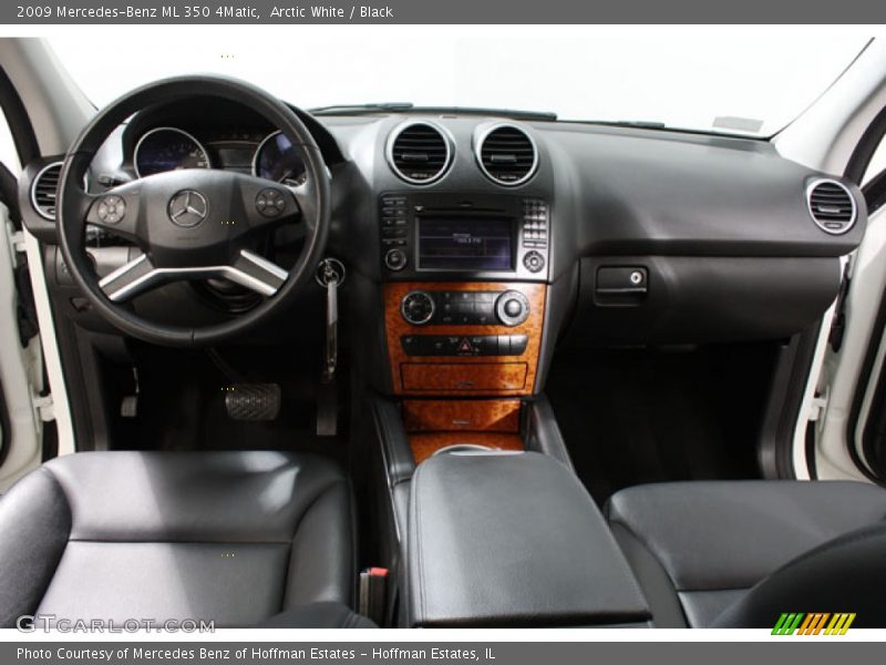Arctic White / Black 2009 Mercedes-Benz ML 350 4Matic