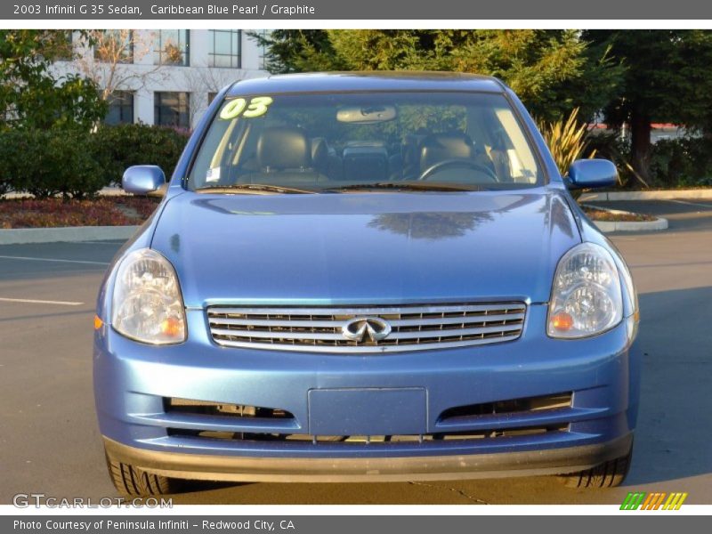 Caribbean Blue Pearl / Graphite 2003 Infiniti G 35 Sedan