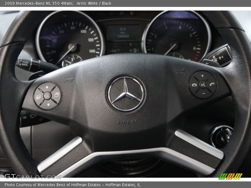 Arctic White / Black 2009 Mercedes-Benz ML 350 4Matic