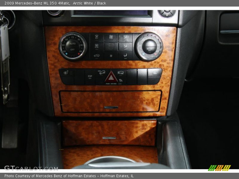 Arctic White / Black 2009 Mercedes-Benz ML 350 4Matic