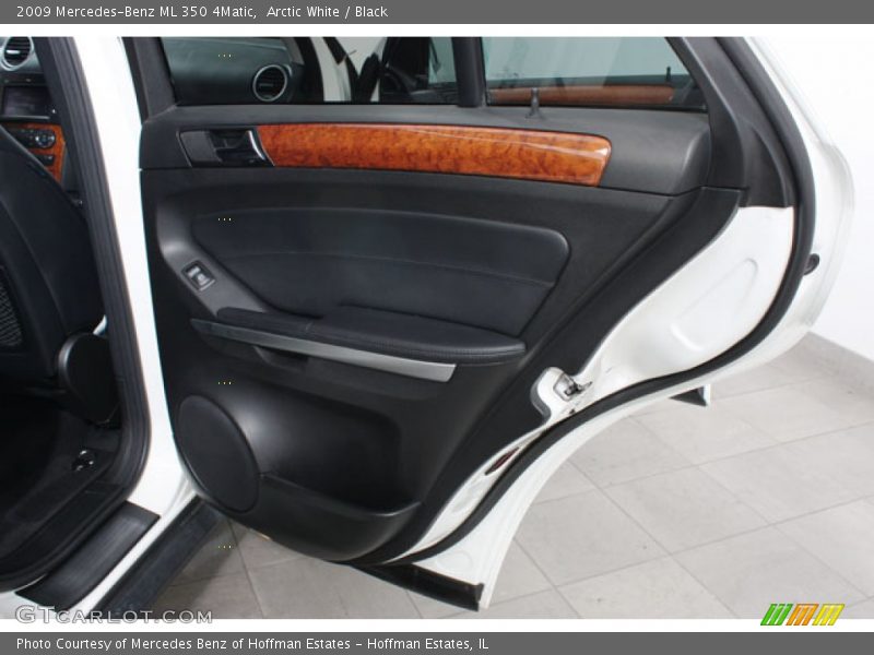 Arctic White / Black 2009 Mercedes-Benz ML 350 4Matic