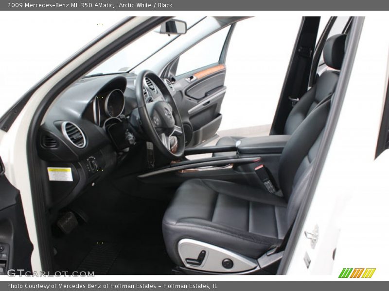 Arctic White / Black 2009 Mercedes-Benz ML 350 4Matic