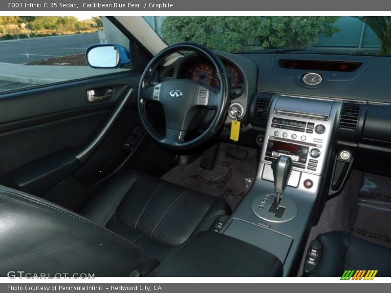 Caribbean Blue Pearl / Graphite 2003 Infiniti G 35 Sedan