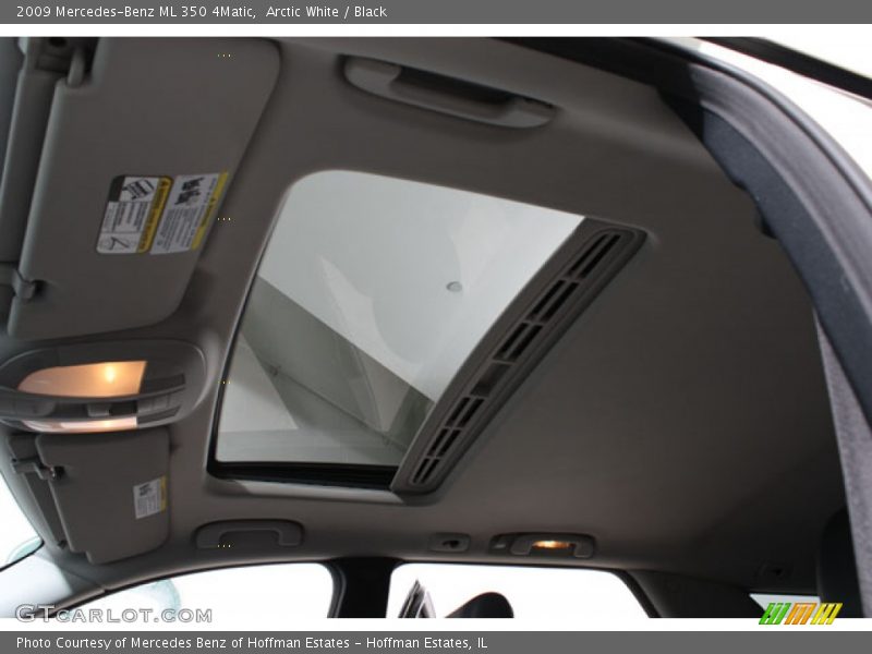 Arctic White / Black 2009 Mercedes-Benz ML 350 4Matic