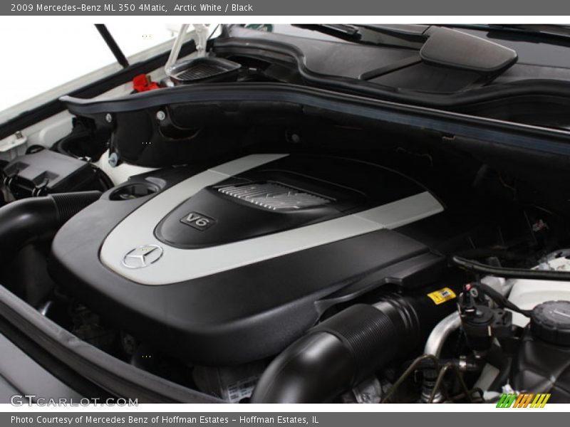 Arctic White / Black 2009 Mercedes-Benz ML 350 4Matic