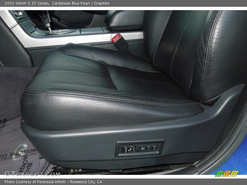 Caribbean Blue Pearl / Graphite 2003 Infiniti G 35 Sedan