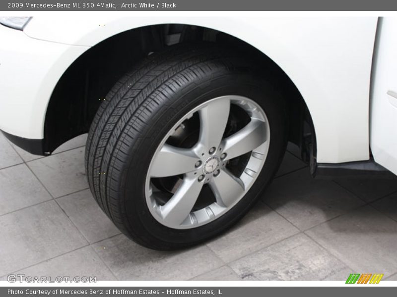 Arctic White / Black 2009 Mercedes-Benz ML 350 4Matic