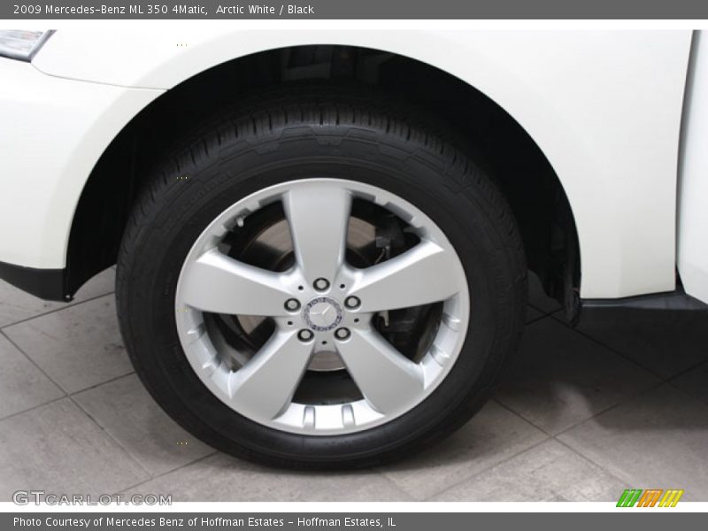 Arctic White / Black 2009 Mercedes-Benz ML 350 4Matic