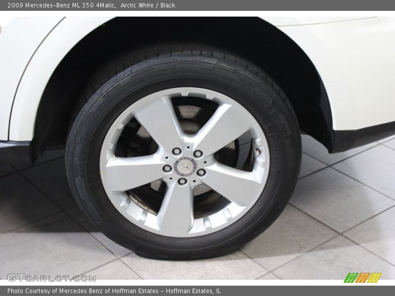 Arctic White / Black 2009 Mercedes-Benz ML 350 4Matic