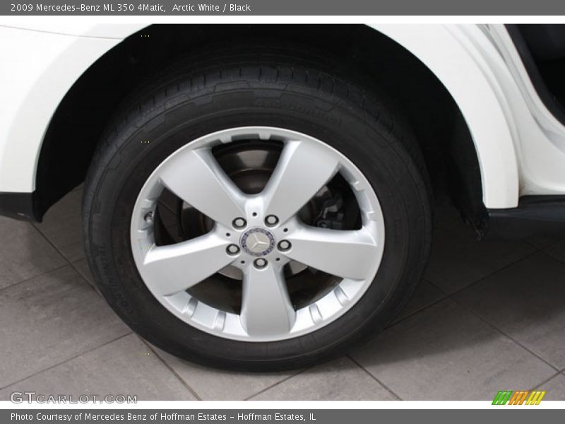 Arctic White / Black 2009 Mercedes-Benz ML 350 4Matic