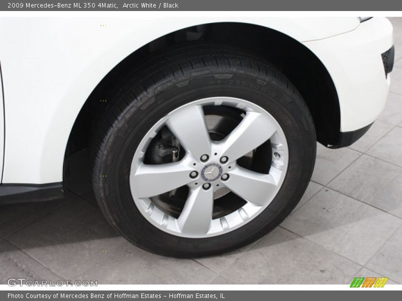 Arctic White / Black 2009 Mercedes-Benz ML 350 4Matic
