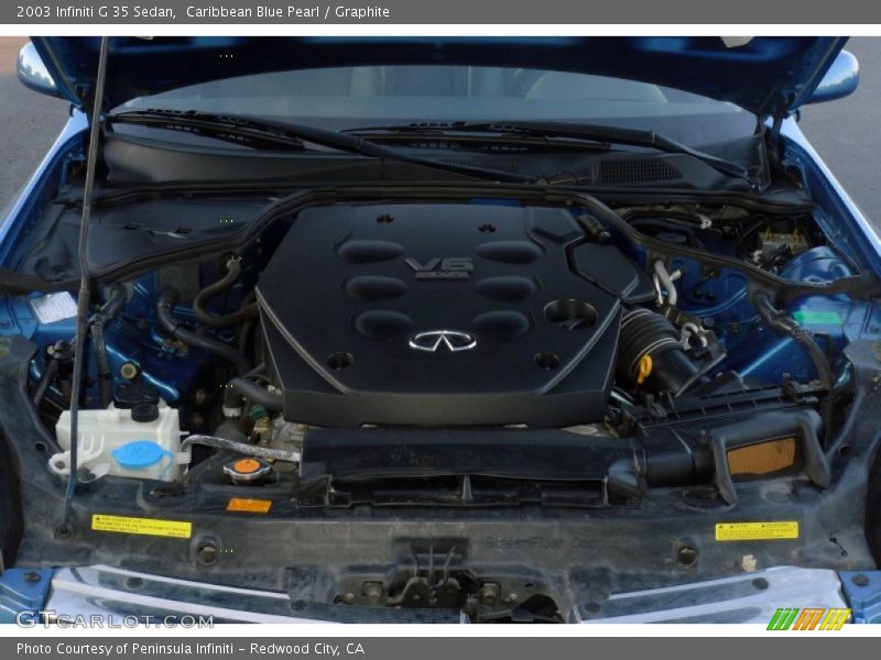 Caribbean Blue Pearl / Graphite 2003 Infiniti G 35 Sedan