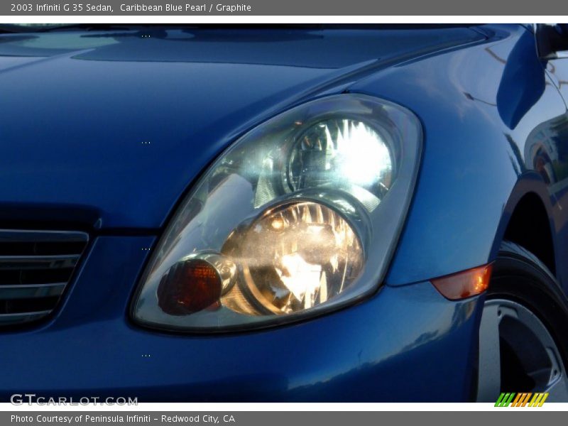 Caribbean Blue Pearl / Graphite 2003 Infiniti G 35 Sedan