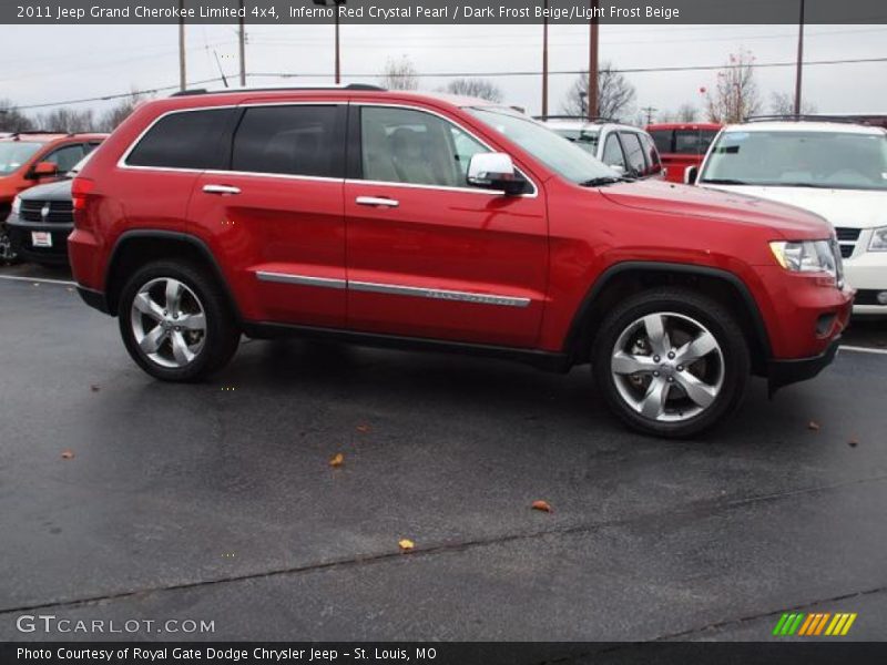 Inferno Red Crystal Pearl / Dark Frost Beige/Light Frost Beige 2011 Jeep Grand Cherokee Limited 4x4