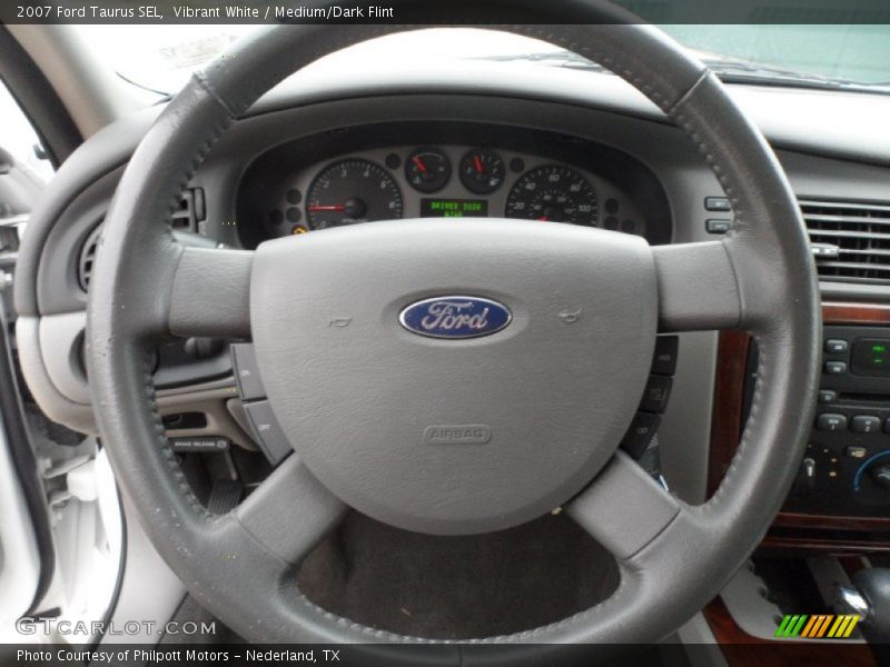 Vibrant White / Medium/Dark Flint 2007 Ford Taurus SEL