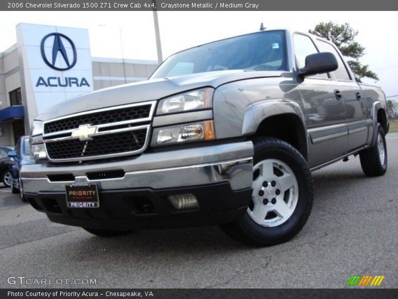 Graystone Metallic / Medium Gray 2006 Chevrolet Silverado 1500 Z71 Crew Cab 4x4