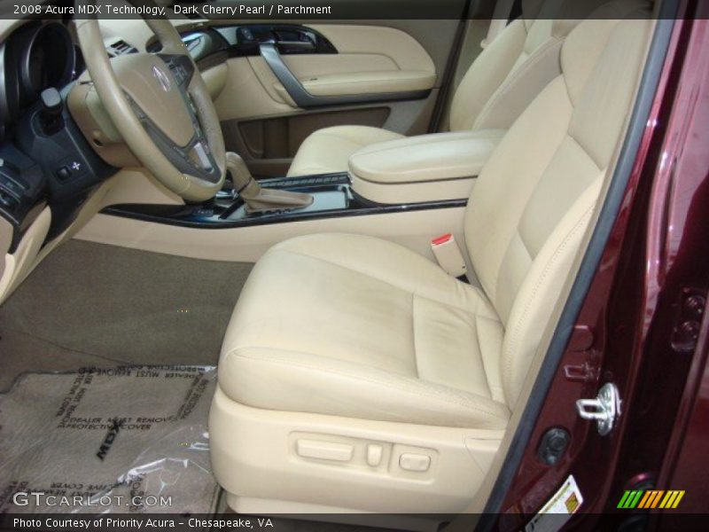 Dark Cherry Pearl / Parchment 2008 Acura MDX Technology