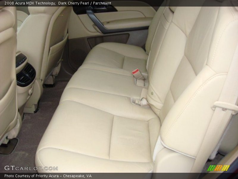 Dark Cherry Pearl / Parchment 2008 Acura MDX Technology