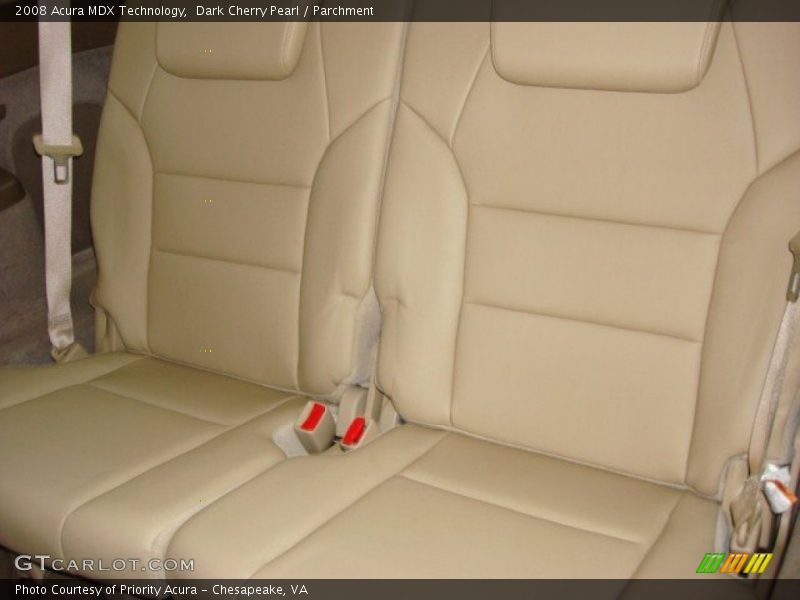 Dark Cherry Pearl / Parchment 2008 Acura MDX Technology