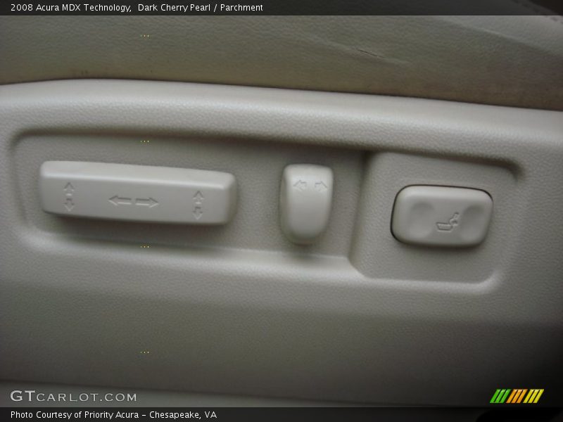 Dark Cherry Pearl / Parchment 2008 Acura MDX Technology