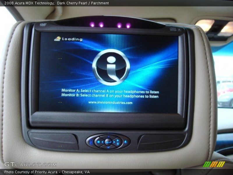 Dark Cherry Pearl / Parchment 2008 Acura MDX Technology