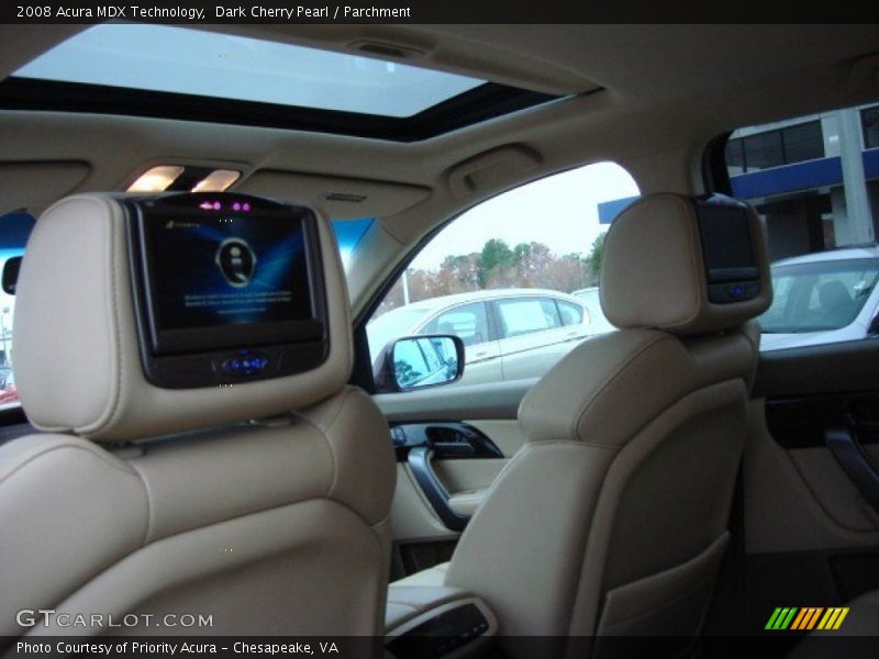 Dark Cherry Pearl / Parchment 2008 Acura MDX Technology