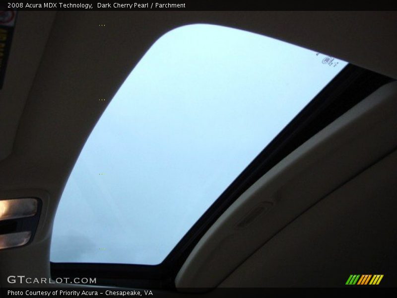 Dark Cherry Pearl / Parchment 2008 Acura MDX Technology