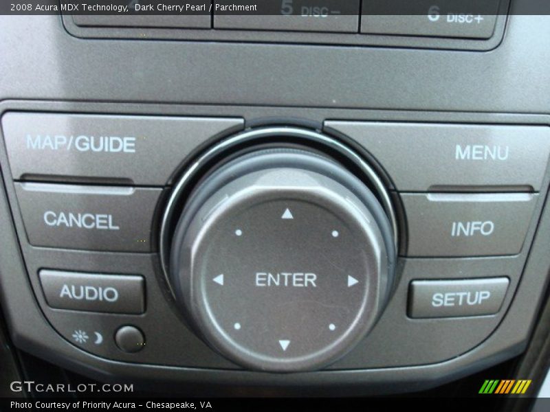 Dark Cherry Pearl / Parchment 2008 Acura MDX Technology
