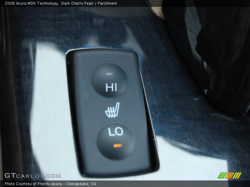 Dark Cherry Pearl / Parchment 2008 Acura MDX Technology